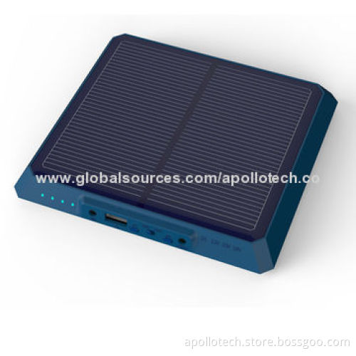 Solar Multifunction Power Bank with 20,000mAh Capacity, 12V/2A Input